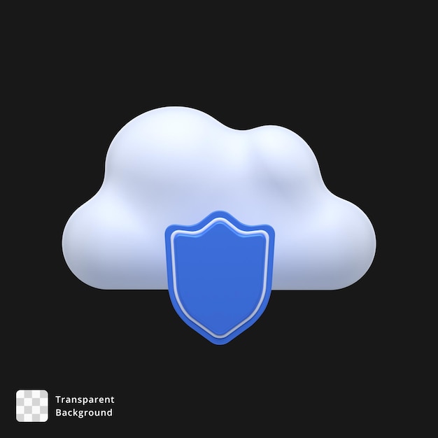 PSD icono 3d de una nube