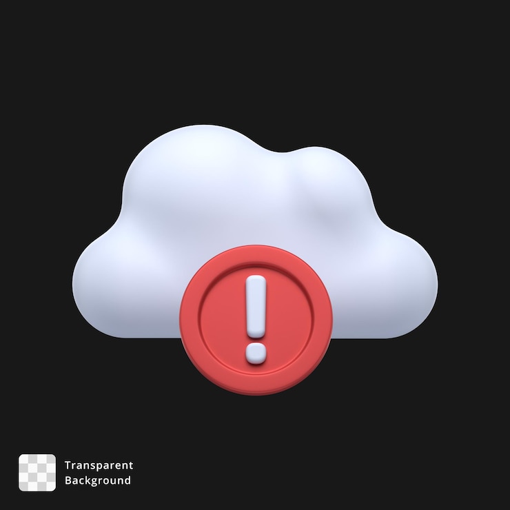 PSD icono 3d de una nube