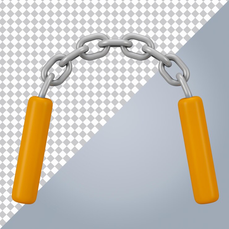 PSD ícono 3d de nunchaku