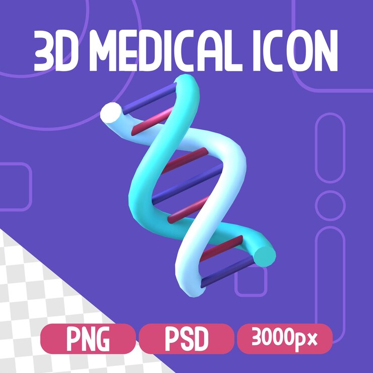 PSD icono 3d objeto médico aislado