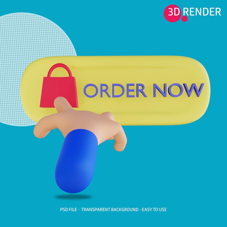 PSD icono 3d ordenar ahora