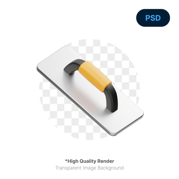 Icono 3D De Paleta De Enyesado PSD Premium