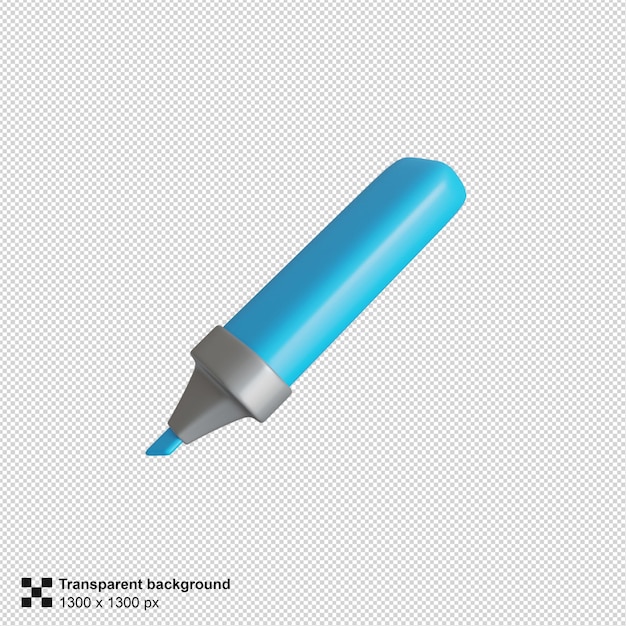 Icono 3D de papelería