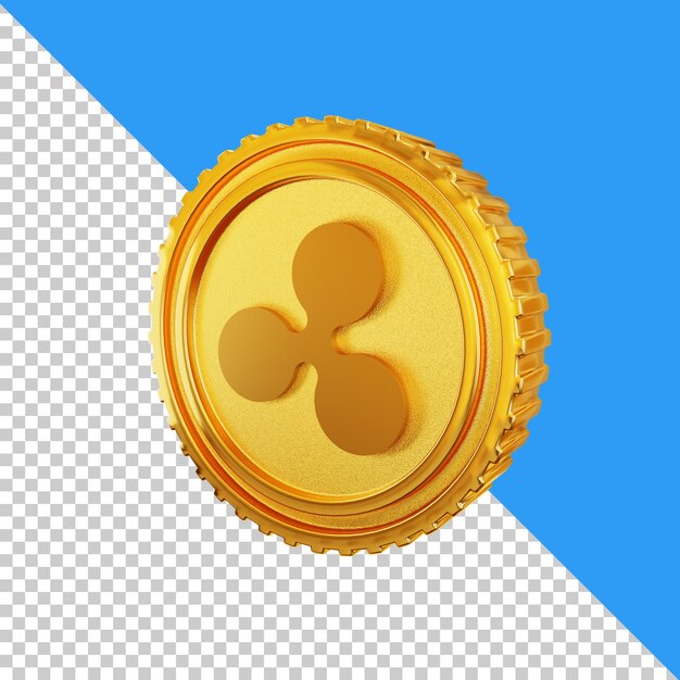 Icono 3D del paquete de monedas de oro de criptomoneda