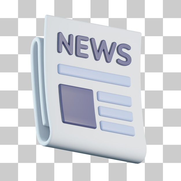 Icono 3D del periódico