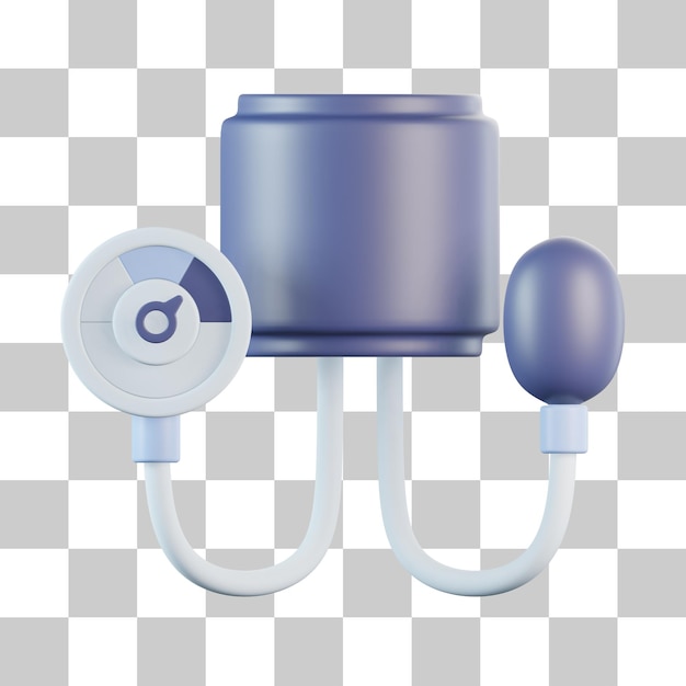Icono 3D de presión arterial