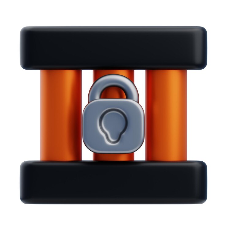 PSD icono 3d de la prisión
