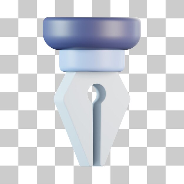 Icono 3D de punta de lápiz