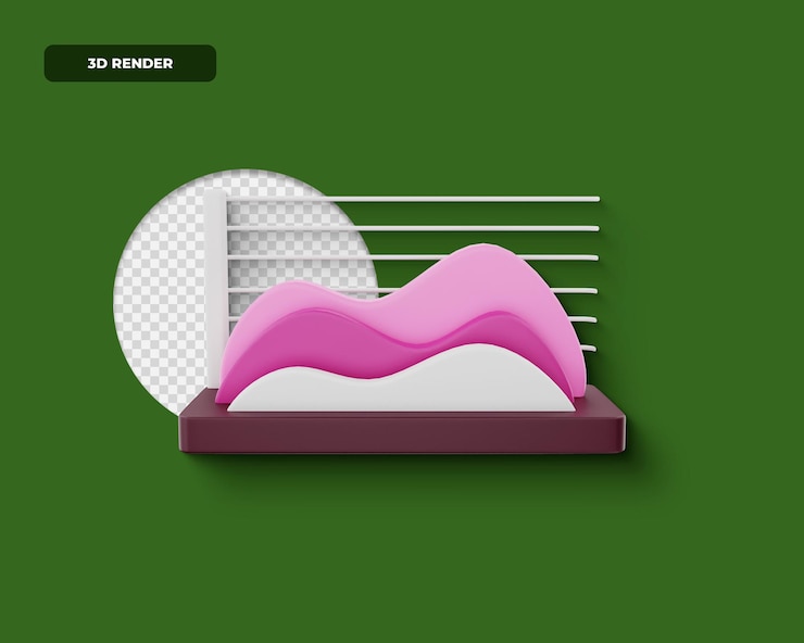 PSD icono 3d render