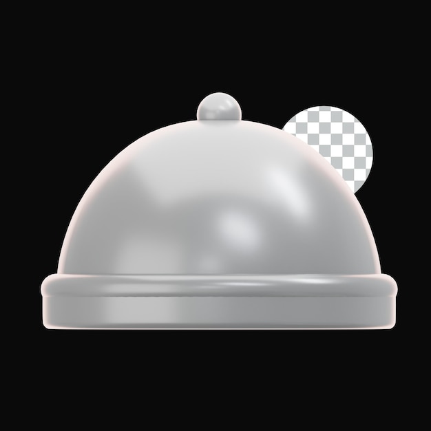 Icono 3D de un restaurante de comida