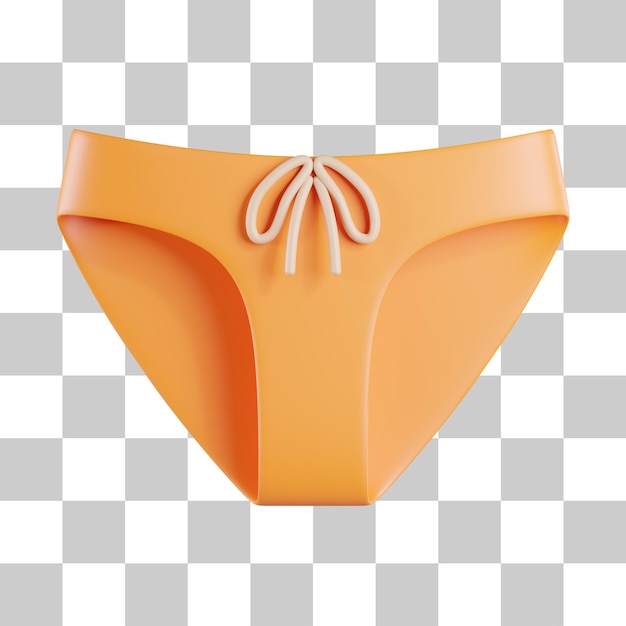 Icono 3d de ropa interior