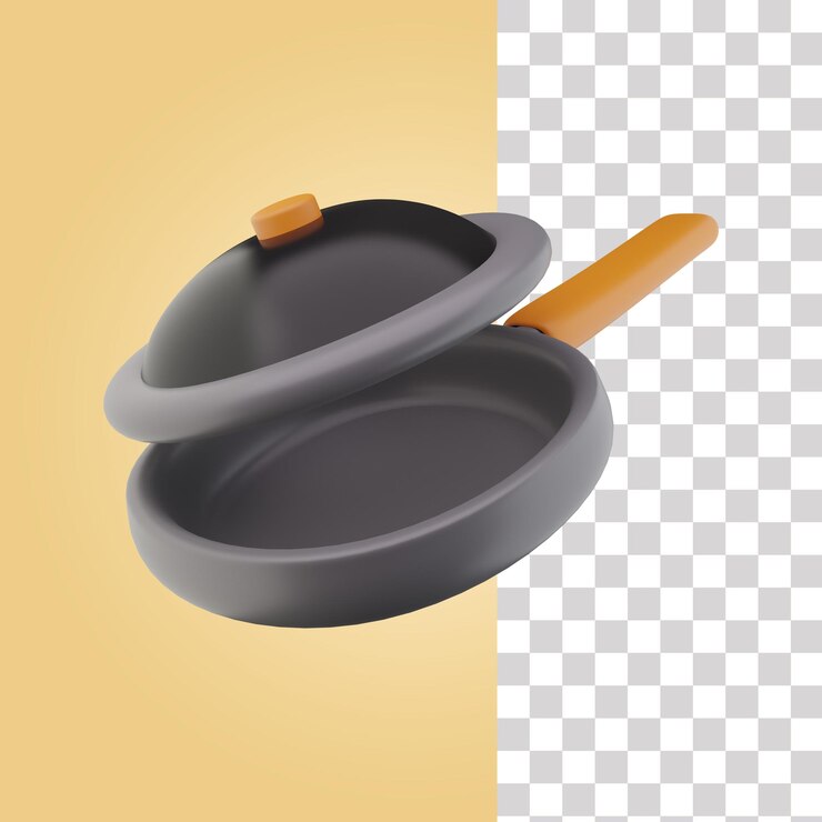 PSD icono 3d de sartén
