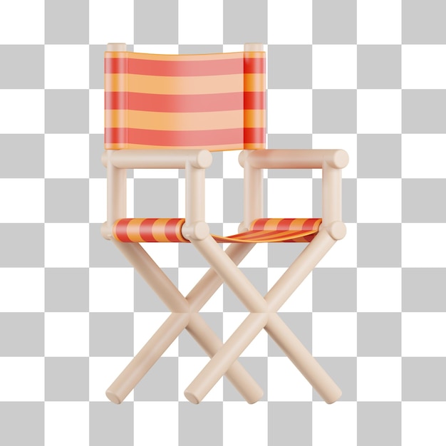 Icono 3d de la silla de camping