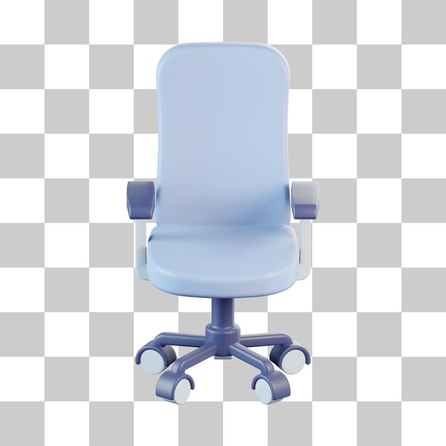 Icono 3D de silla de oficina