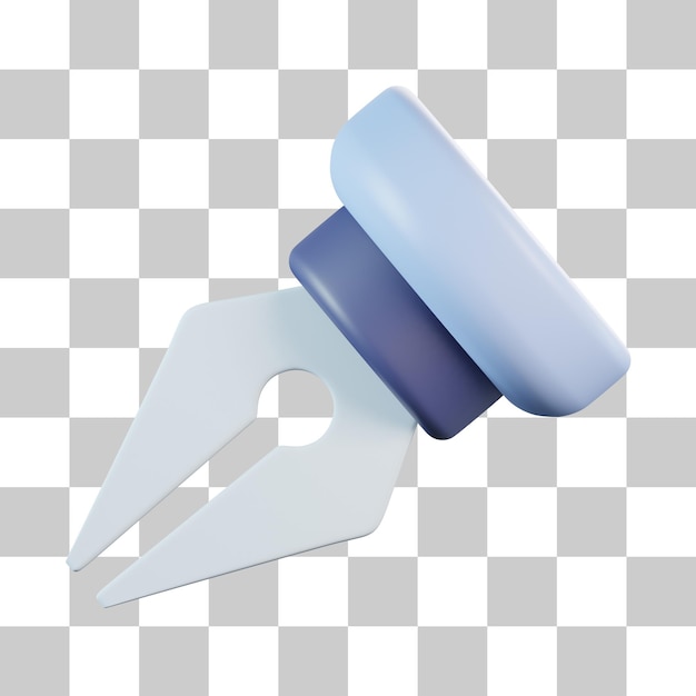 Icono 3d de símbolo vectorial