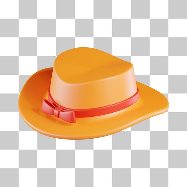 Icono 3d del sombrero de vaquero