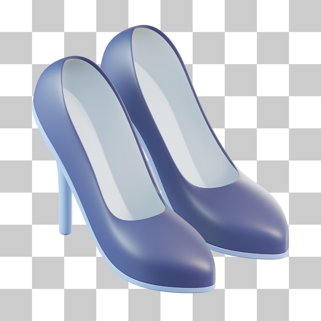 Icono 3d de tacones altos