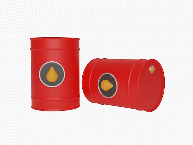 PSD icono 3d del tanque de gasolina