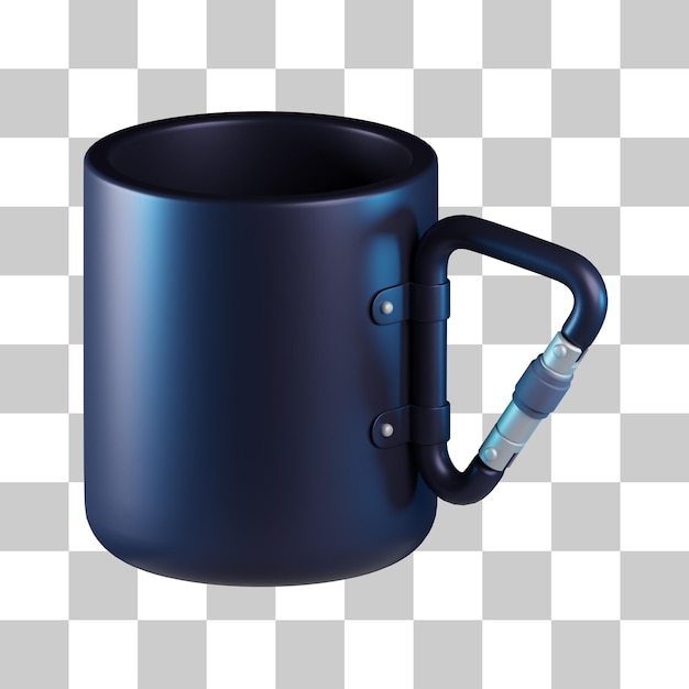 PSD icono 3d de la taza del campamento