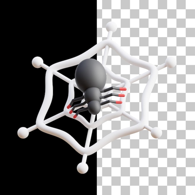 Icono 3D de telaraña