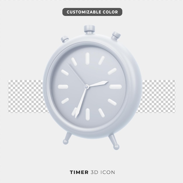 PSD icono 3d de temporizador