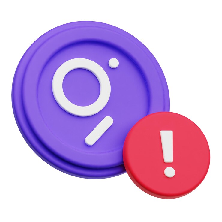 PSD el icono 3d del token de cripto gráfico aislado en el fondo blanco