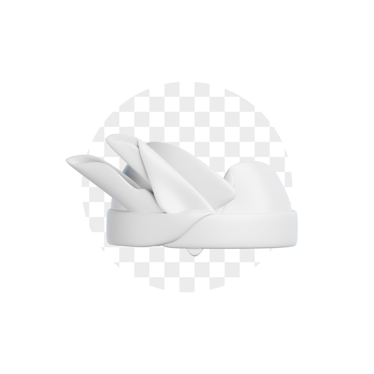 PSD el ícono 3d de topi udeng bali