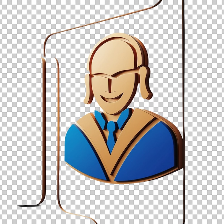 PSD icono 3d del traductor aislado sobre un fondo blanco que representa la comunicación y el multilingüe