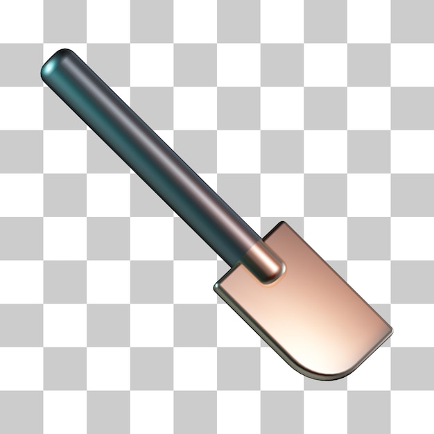 Icono 3D de utensilio de cocina espátula