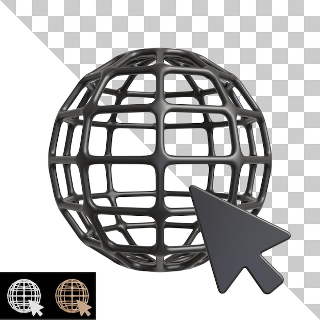 PSD icono 3d con variación