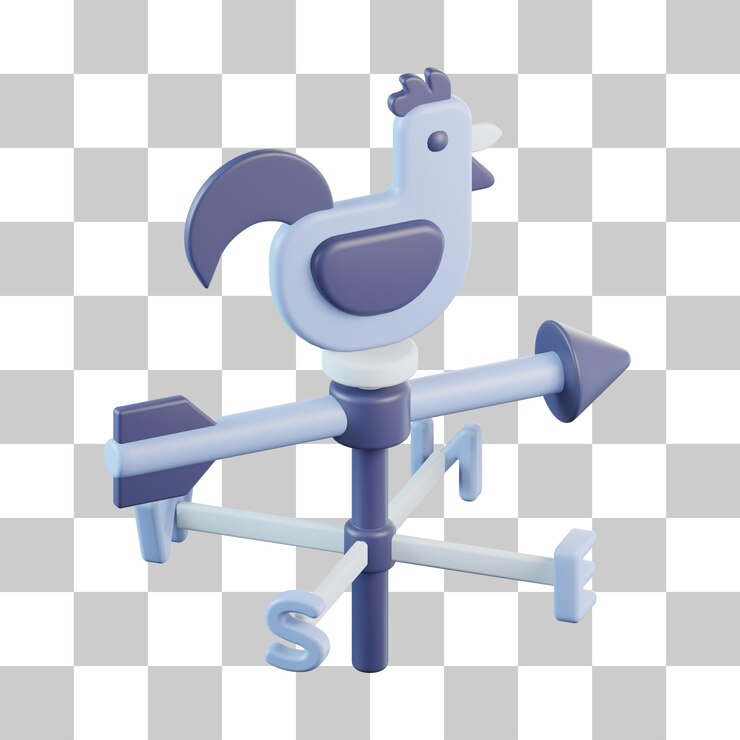 PSD icono 3d de la veleta