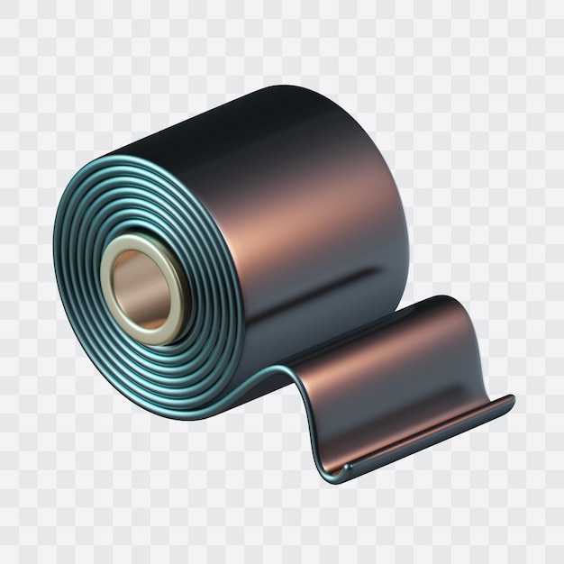 Icono 3D de vendaje de rollo de gasa