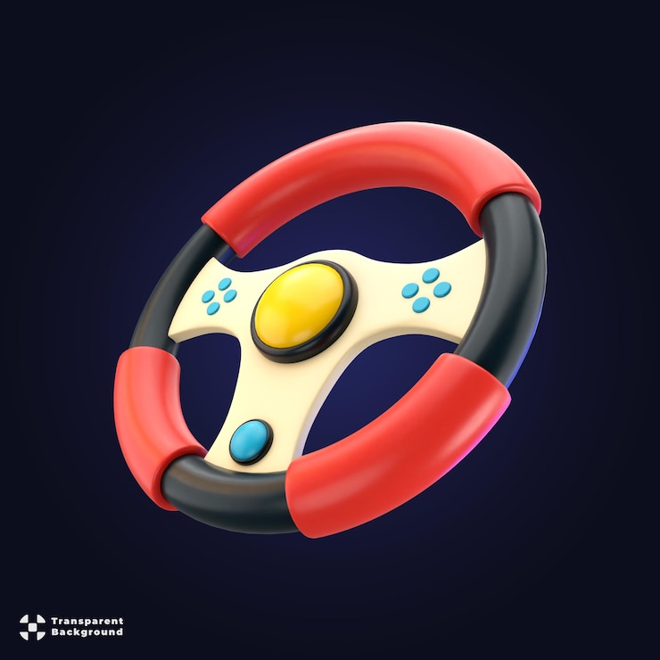 PSD icono 3d del volante