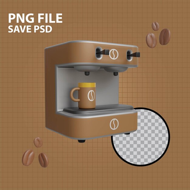 PSD icono en 3d