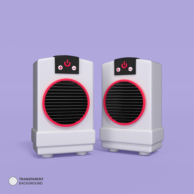 PSD icono de acondicionador de aire render 3d aislado