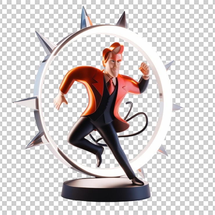 PSD icono de actor 3d aislado en un fondo blanco que destaca elementos artísticos en un tema cinematográfico