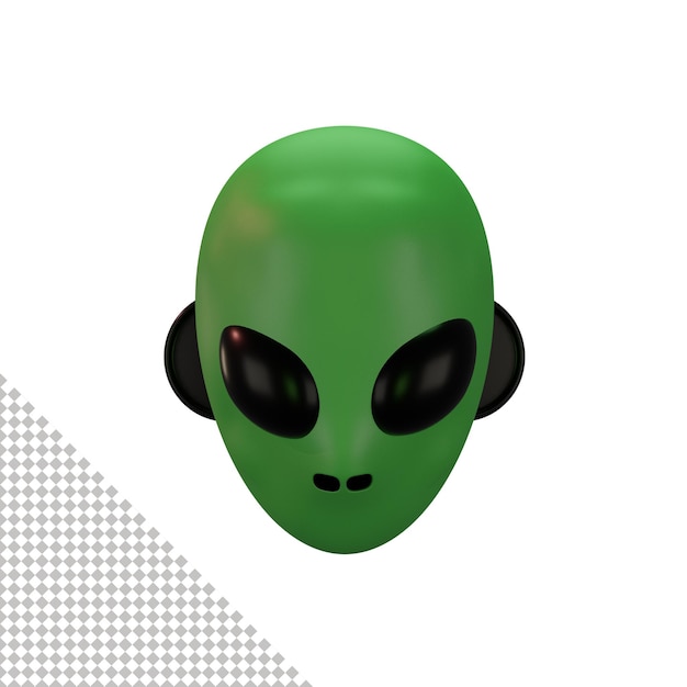 Icono alienígena 3d