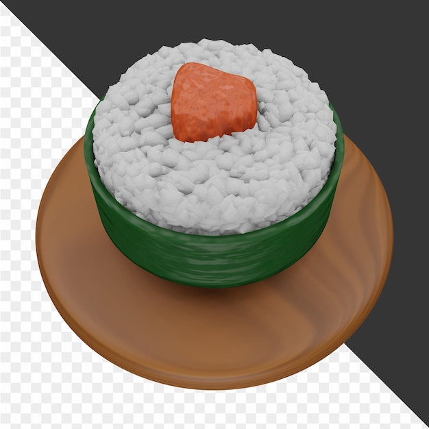 PSD icono de alimentos en 3d