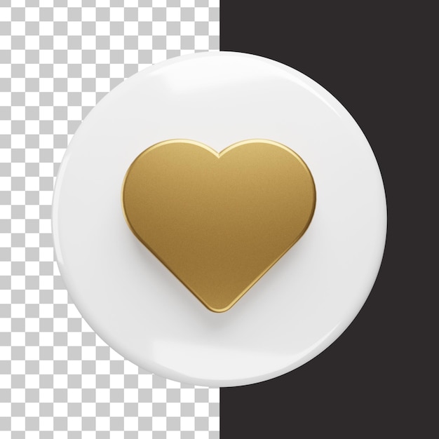 Icono de amor lindo 3d