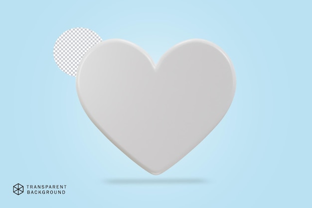 Icono de amor render 3d