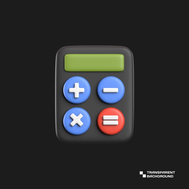 Icono de la aplicación de calculadora de renderizado 3d