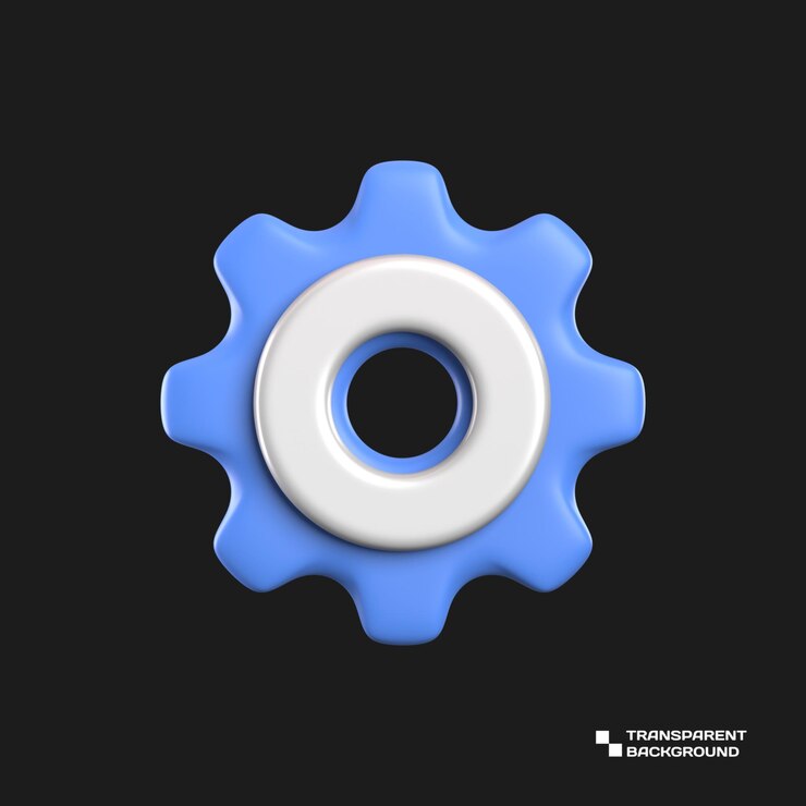 PSD icono de la aplicación de la herramienta de configuración de renderizado 3d