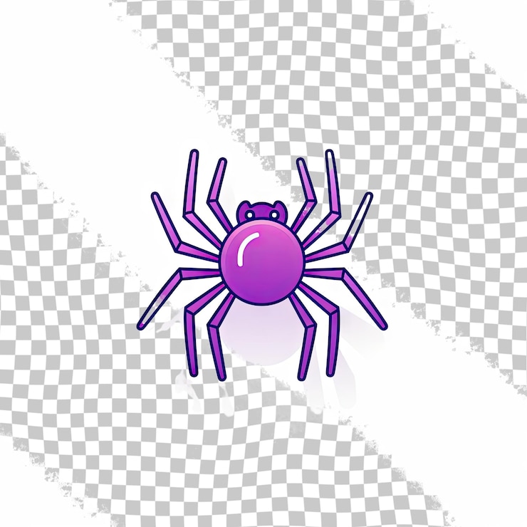 PSD icono de araña elemento de insecto para concepto móvil y icono de aplicaciones web icono de línea delgada para sitio web desi