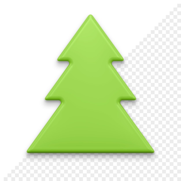 PSD icono de árbol de navidad 3d