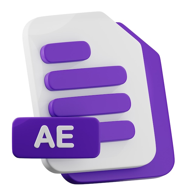 Icono del archivo de Adobe After Effects