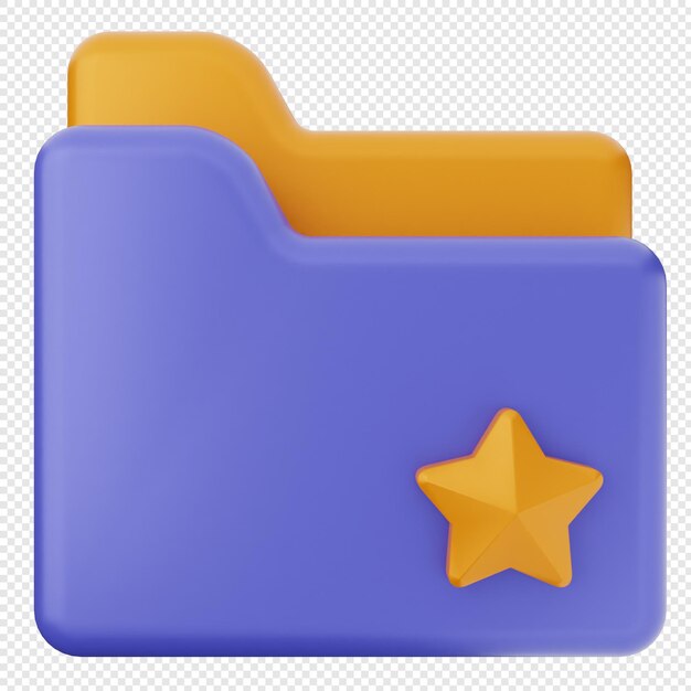 El icono del archivo de la carpeta 3D