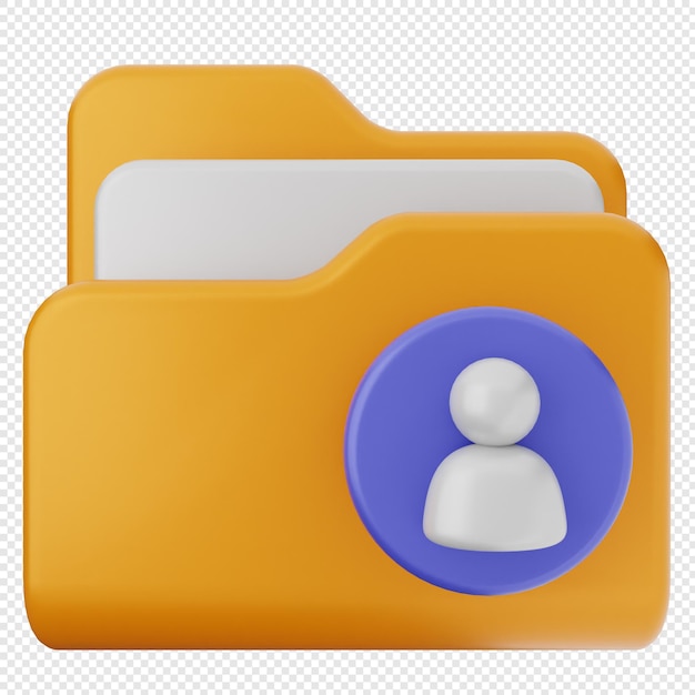 El icono del archivo de la carpeta 3D