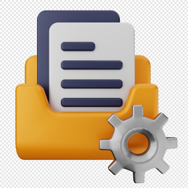 PSD el icono del archivo de la carpeta 3d