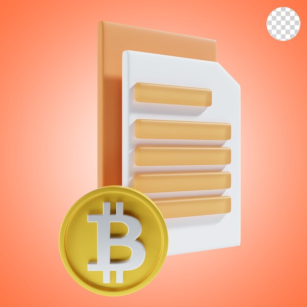 PSD icono de archivo de pago bitcoin