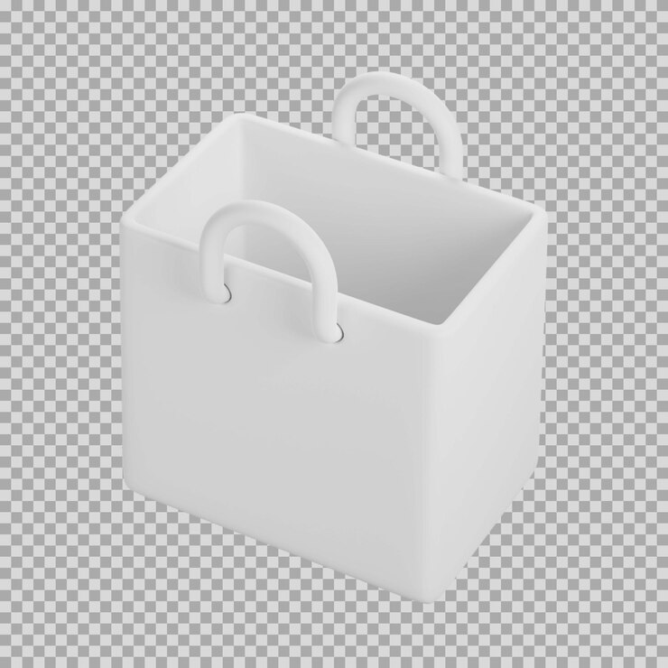 PSD icono de arcilla dinámica de bolsa 3d